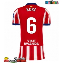 Camisa de Futebol Atletico Madrid Koke #6 Equipamento Principal Mulheres 2026-27 Manga Curta